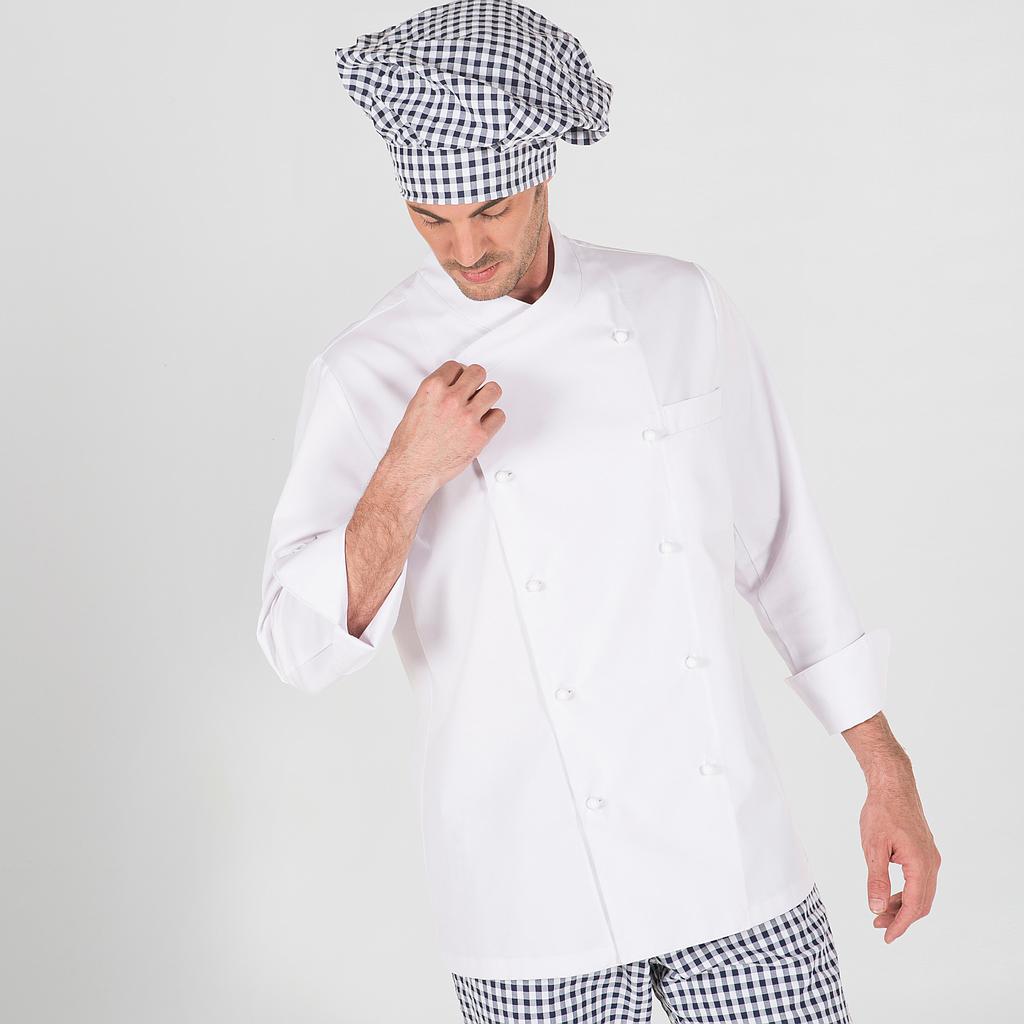 CHAQUETA COCINA UNISEX NAPOLES ANTIMANCHAS +S