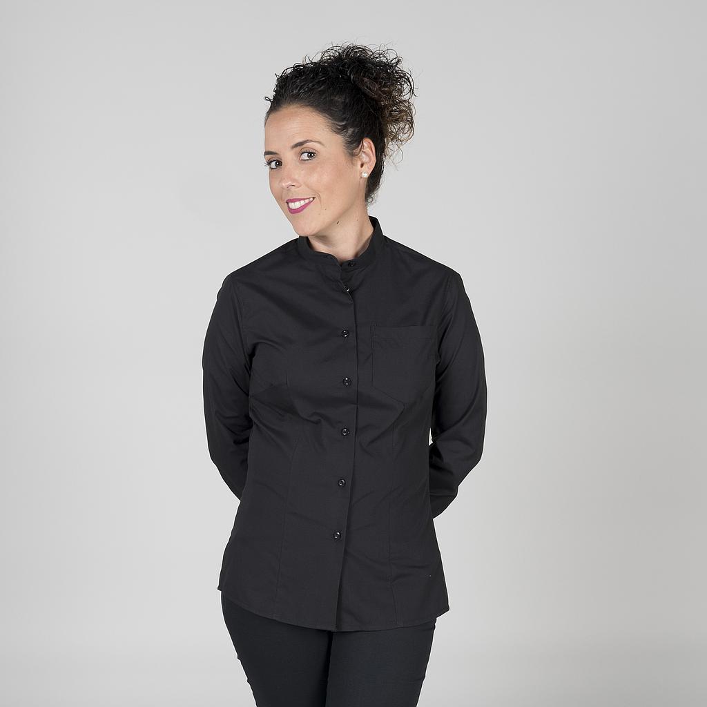 BLUSA MUJER CUELLO MAO MANGA LARGAARGA+S