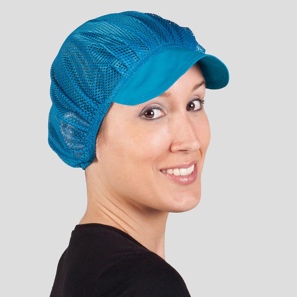 GORRA MUJER REJILLA Y VISERA COLOR (PACK 10 UND) +S
