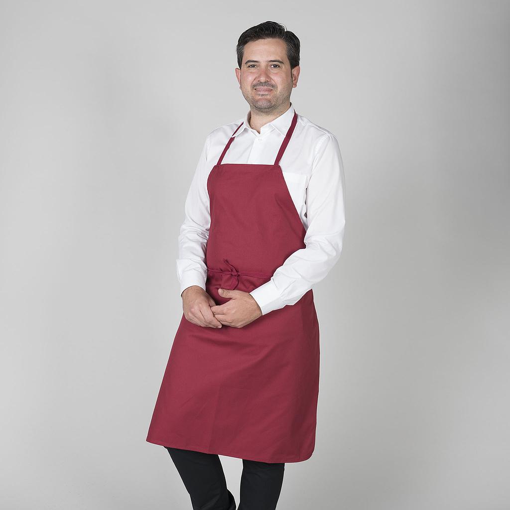 DELANTAL PETO Y CINTAS DE ALGODON 90X75 CM+S