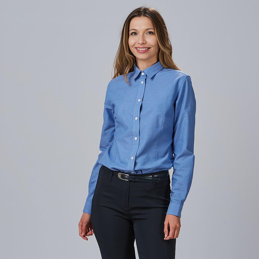 CAMISA MUJER MANGA LARGA OXFORD "RED LINE"+S