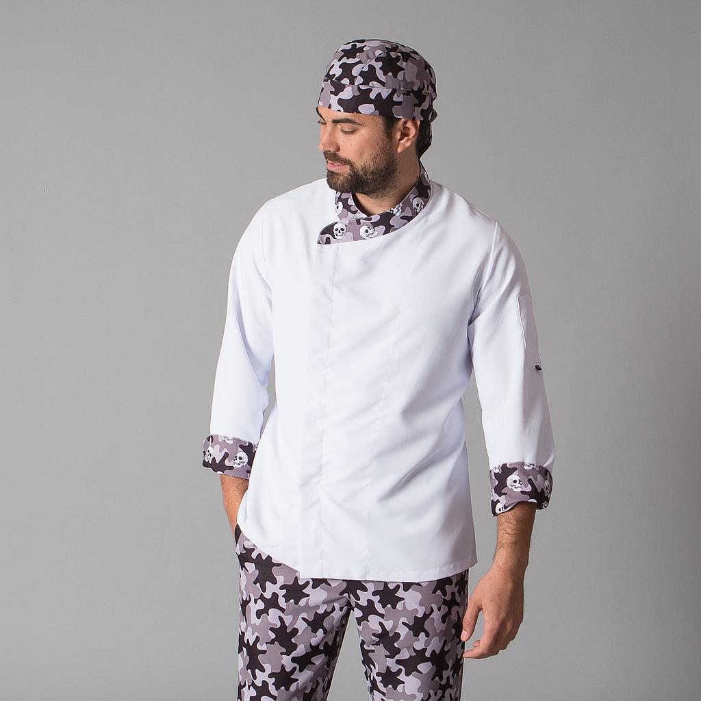 CHAQUETA COCINA UNISEX MILITAR+S