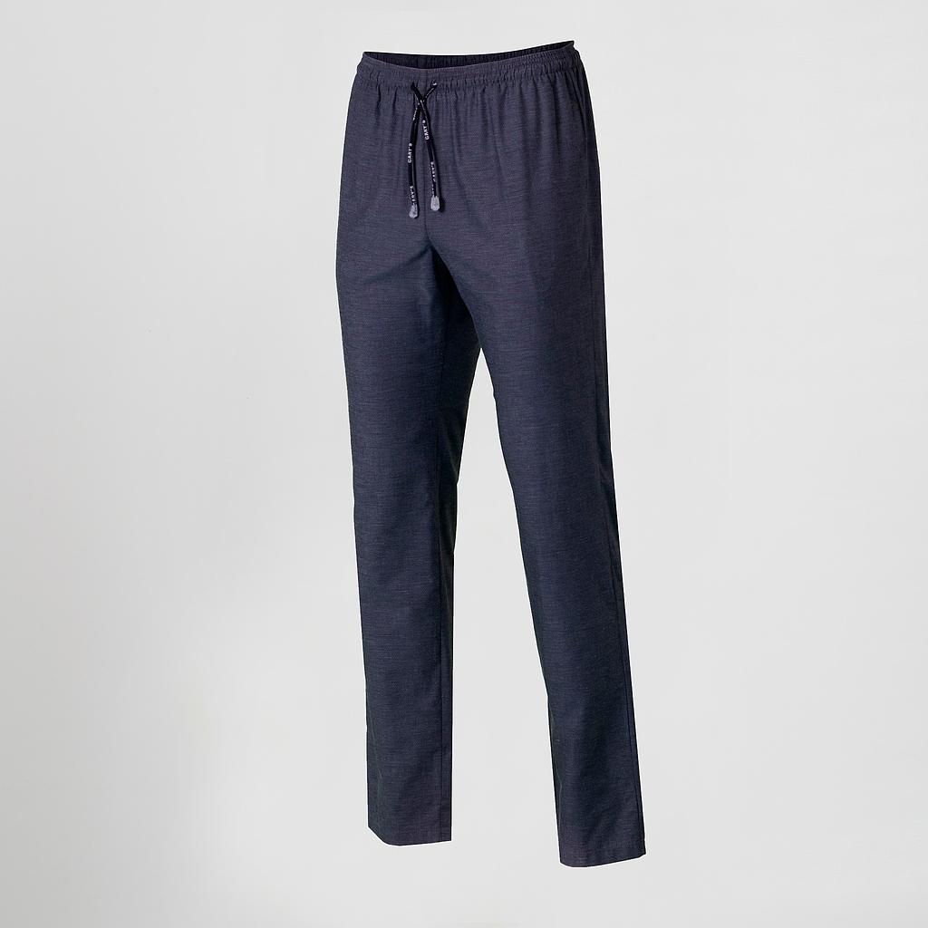 PANTALON UNISEX CON CORDON CHAMBRAY ROMBOS+S
