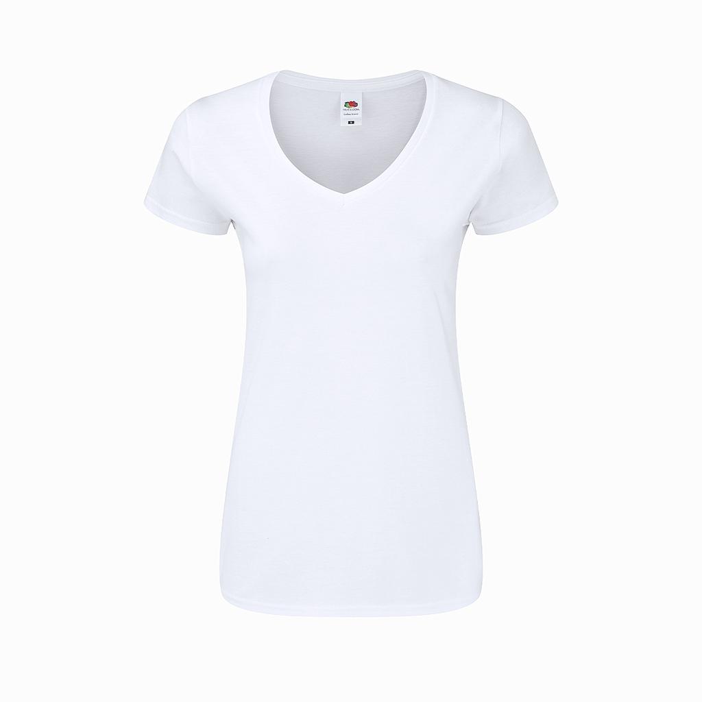 Camiseta Mujer Blanca Iconic V-Neck+S