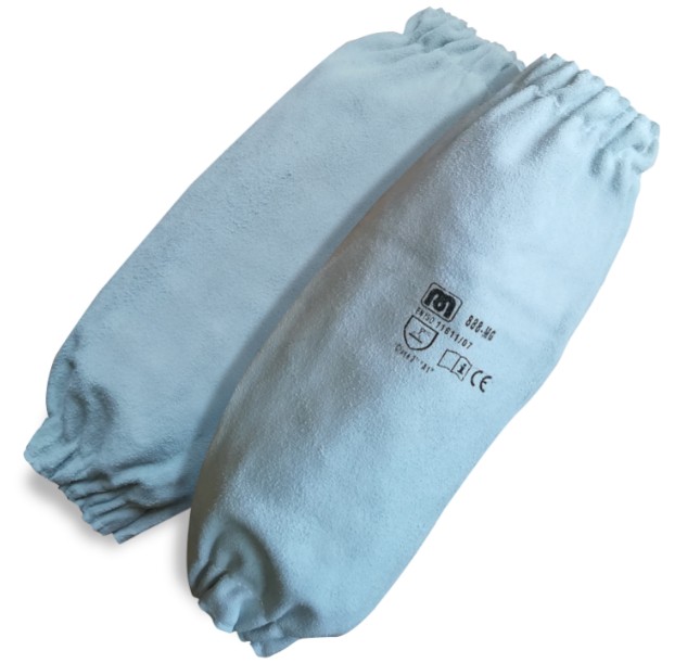 Manguito cuero hasta el codo+S